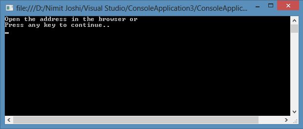 Execution of Console Application